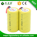 Wholesale sc 1.2v 1200mah SC battery flat top with tabs